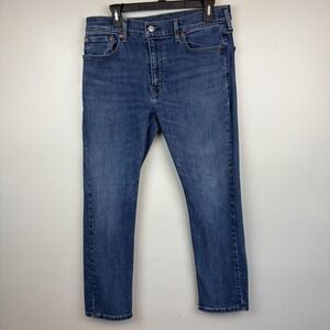 Levis 502 Jeans Mens 33x30 Blue Med Wash Regular Taper Mid Rise Zip Fly